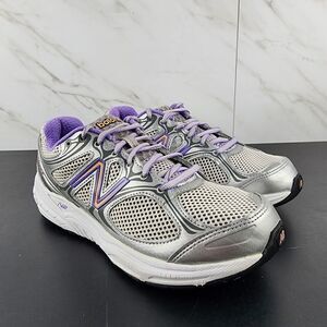 New Balance 840v2 Silver Purple Walking Shoes